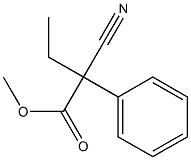 2-CYANO-2-PHENYL BUTYRIC ACID METHYL ESTER Struktur