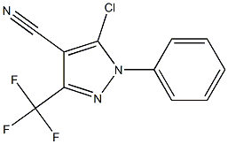 5-CHLORO-4-CYANO-1-PHENYL-3-(TRIFLUOROMETHYL)PYRAZOLE Struktur