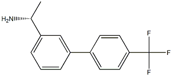 (1R)-1-(3-[4-(TRIFLUOROMETHYL)PHENYL]PHENYL)ETHYLAMINE Struktur