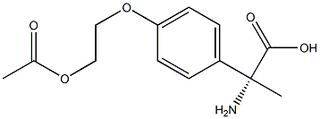 (2R)-2-[4-(2-ACETYLOXYETHOXY)PHENYL]-2-AMINOPROPANOIC ACID Struktur