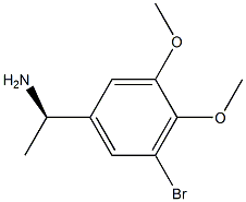 (1R)-1-(5-BROMO-3,4-DIMETHOXYPHENYL)ETHYLAMINE Struktur