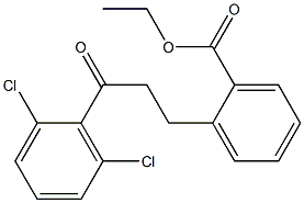 3-(2-CARBOETHOXYPHENYL)-2',6'-DICHLOROPROPIOPHENONE Struktur