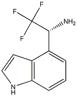 (1R)-2,2,2-TRIFLUORO-1-INDOL-4-YLETHYLAMINE Struktur