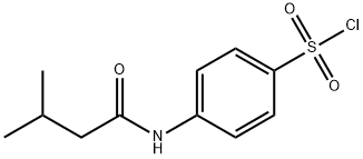 4-(3-METHYL-BUTYRYLAMINO)-BENZENESULFONYL CHLORIDE Struktur