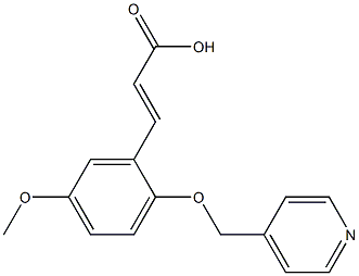 (2E)-3-[5-METHOXY-2-(PYRIDIN-4-YLMETHOXY)PHENYL]ACRYLIC ACID Struktur