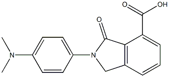 2-(4-DIMETHYLAMINO-PHENYL)-3-OXO-2,3-DIHYDRO-1H-ISOINDOLE-4-CARBOXYLIC ACID Struktur