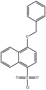 4-BENZYLOXY-NAPHTHALENE-1-SULFONYL CHLORIDE Struktur