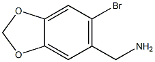 (6-BROMO-BENZO[1,3]DIOXOL-5-YL)-METHYLAMINE Struktur