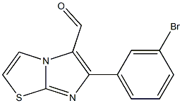 6-(3-BROMO-PHENYL)-IMIDAZO[2,1-B]THIAZOLE-5-CARBALDEHYDE Struktur