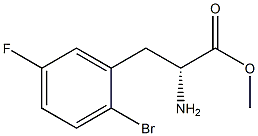 METHYL (2R)-2-AMINO-3-(2-BROMO-5-FLUOROPHENYL)PROPANOATE Struktur