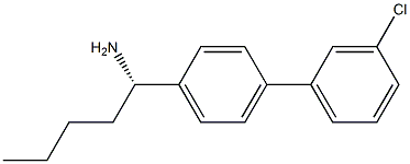 (1S)-1-[4-(3-CHLOROPHENYL)PHENYL]PENTYLAMINE Struktur