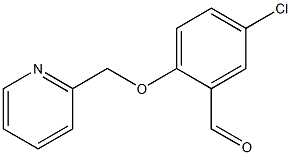 5-CHLORO-2-(PYRIDIN-2-YLMETHOXY)BENZALDEHYDE Struktur