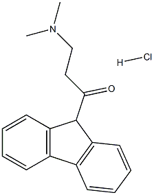 3-(DIMETHYLAMINO)-1-(9H-FLUOREN-9-YL)PROPAN-1-ONE HYDROCHLORIDE Struktur