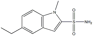 N-METHYL-1H-INDOLE-5-ETHANE SULFONAMIDE Struktur