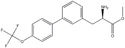 METHYL (2R)-2-AMINO-3-(3-[4-(TRIFLUOROMETHOXY)PHENYL]PHENYL)PROPANOATE Struktur