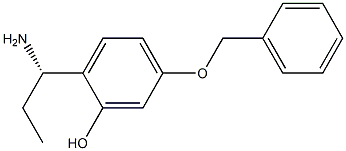 2-((1S)-1-AMINOPROPYL)-5-(PHENYLMETHOXY)PHENOL Struktur