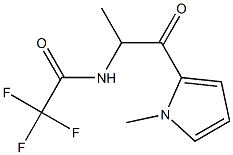 L-2,2,2-TRIFLUORO-N-[1-METHYL-2-(1-METHYL-1H-PYRROL-2-YL)-2-OXOETHYL]ACETAMIDE Struktur