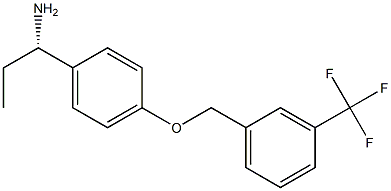 (1S)-1-(4-([3-(TRIFLUOROMETHYL)PHENYL]METHOXY)PHENYL)PROPYLAMINE Struktur