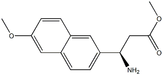 METHYL (3R)-3-AMINO-3-(6-METHOXY(2-NAPHTHYL))PROPANOATE Struktur