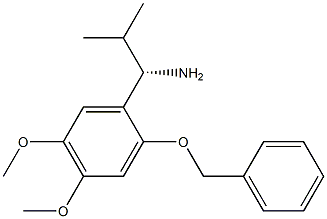 (1S)-1-[4,5-DIMETHOXY-2-(PHENYLMETHOXY)PHENYL]-2-METHYLPROPYLAMINE Struktur