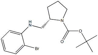 (S)-1-BOC-2-[(2-BROMO-PHENYLAMINO)-METHYL]-PYRROLIDINE Struktur