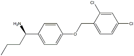 (1R)-1-(4-[(2,4-DICHLOROPHENYL)METHOXY]PHENYL)BUTYLAMINE Struktur