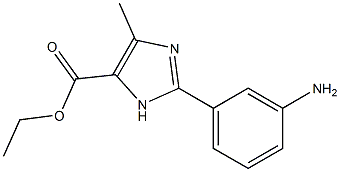 2-(3-AMINO-PHENYL)-5-METHYL-3H-IMIDAZOLE-4-CARBOXYLIC ACID ETHYL ESTER Struktur