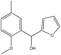 2-FURYL-(2-METHOXY-5-METHYLPHENYL)METHANOL Struktur