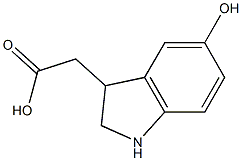 2,3-DIHYDRO-5-HYDROXYINDOLE-3-ACETIC ACID Struktur