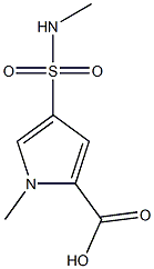 1-METHYL-4-[(METHYLAMINO)SULFONYL]-1H-PYRROLE-2-CARBOXYLIC ACID Struktur