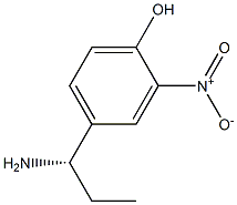 4-((1S)-1-AMINOPROPYL)-2-NITROPHENOL Struktur