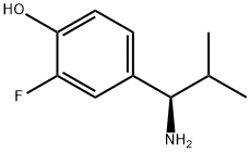 4-((1R)-1-AMINO-2-METHYLPROPYL)-2-FLUOROPHENOL Struktur