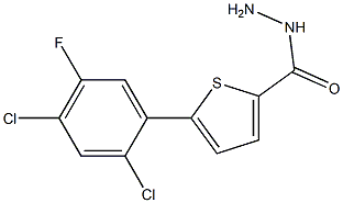 5-(2,4-DICHLORO-5-FLUOROPHENYL)THIOPHENE-2-CARBOHYDRAZIDE Struktur