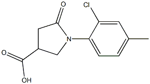 1-(2-CHLORO-4-METHYLPHENYL)-5-OXOPYRROLIDINE-3-CARBOXYLIC ACID Struktur