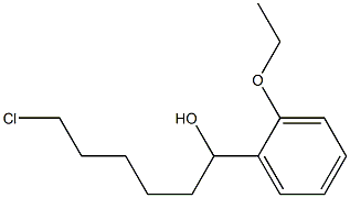 6-CHLORO-1-(2-ETHOXYPHENYL)-1-HEXANOL Struktur