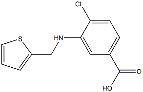 4-CHLORO-3-((THIEN-2-YLMETHYL)AMINO)BENZOIC ACID Struktur