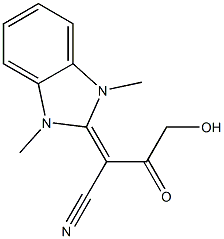 2-(1,3-DIMETHYL-1,3-DIHYDRO-2H-BENZIMIDAZOL-2-YLIDENE)-4-HYDROXY-3-OXOBUTANENITRILE Struktur