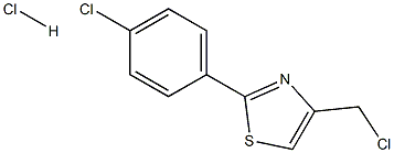 4-(CHLOROMETHYL)-2-(4-CHLOROPHENYL)-1,3-THIAZOLE HYDROCHLORIDE Struktur