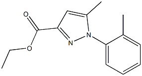 5-METHYL-1-O-TOLYL-1H-PYRAZOLE-3-CARBOXYLIC ACID ETHYL ESTER Struktur