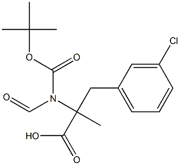 2-N-BOC-3-(3-CHLORO-PHENYL)-2-METHYLAMINOMETHYL-PROPIONIC ACID Struktur