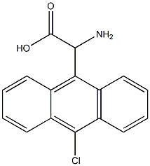 AMINO-(10-CHLORO-ANTHRACEN-9-YL)-ACETIC ACID Struktur