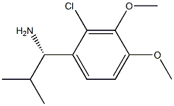 (1S)-1-(2-CHLORO-3,4-DIMETHOXYPHENYL)-2-METHYLPROPYLAMINE Struktur