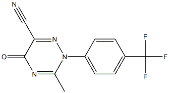 3-METHYL-5-OXO-2-[4-(TRIFLUOROMETHYL)PHENYL]-2,5-DIHYDRO-1,2,4-TRIAZINE-6-CARBONITRILE Struktur