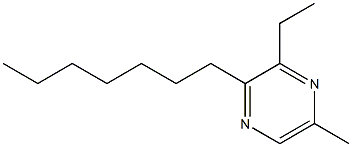 3-ETHYL-2-HEPTYL-5-METHYLPYRAZINE Struktur