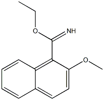 2-METHOXY-NAPHTHALENE-1-CARBOXIMIDIC ACID ETHYL ESTER Struktur