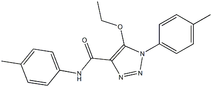 5-ETHOXY-N,1-BIS(4-METHYLPHENYL)-1H-1,2,3-TRIAZOLE-4-CARBOXAMIDE Struktur