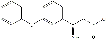 (R)-3-AMINO-3-(3-PHENOXY-PHENYL)-PROPIONIC ACID Struktur