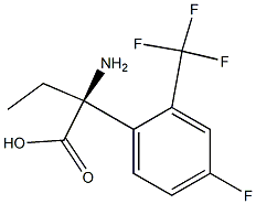 (2S)-2-AMINO-2-[4-FLUORO-2-(TRIFLUOROMETHYL)PHENYL]BUTANOIC ACID Struktur