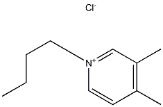 N-BUTYL-3,4-DIMETHYLPYRIDINIUM CHLORIDE Struktur