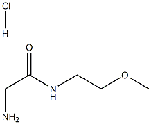 2-AMINO-N-(2-METHOXY-ETHYL)-ACETAMIDE HYDROCHLORIDE Struktur